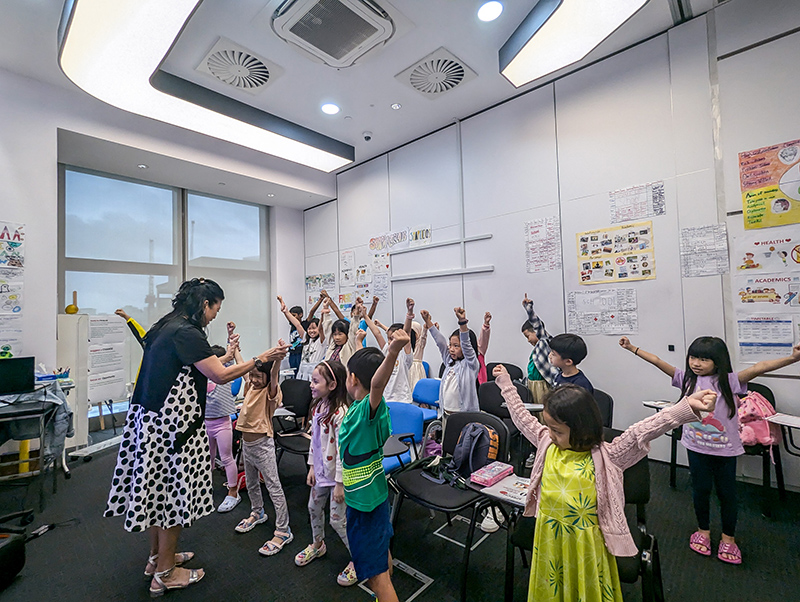Children participating in a Speech Academy Asia class