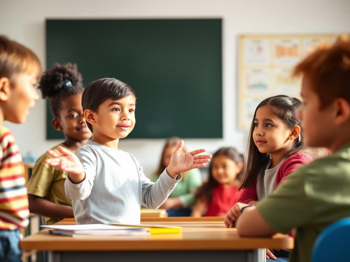 Children attending a communication programme